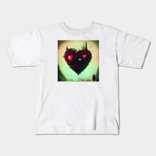 Black Heart No.5 (background) Kids T-Shirt